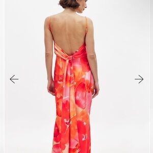 Elegant Strapless Floral Maxi Dress